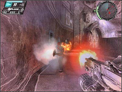 Okolica te jest monitorowana przez dwóch snajperów - Etap 14 - Test Labs cz.1 | TimeShift - TimeShift - poradnik do gry