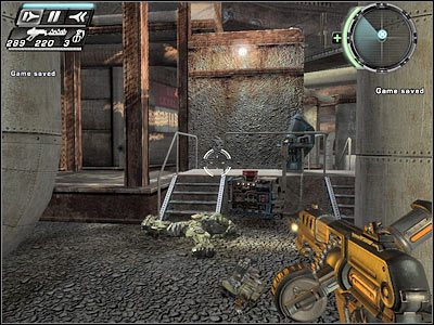 Wciśnij ponownie przycisk, a następnie załącz zatrzymanie czasu, ALE w takim momencie żeby móc przejść dalej - Etap 14 - Test Labs cz.3 | TimeShift - TimeShift - poradnik do gry