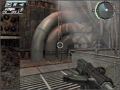 Znajdziesz się wewnątrz drugiego pomieszczenia kontrolnego - Etap 15 - Factory Recall cz.2 | TimeShift - TimeShift - poradnik do gry