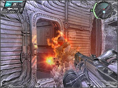 Na koniec ponownie skieruj się do przedstawionych na screenie skrzyń - Etap 15 - Factory Recall cz.4 | TimeShift - TimeShift - poradnik do gry