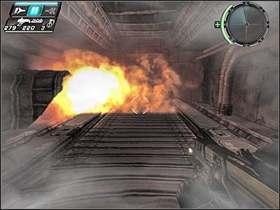 Po prawej stronie powinien stać przeciwnik (screen) - Etap 16 - Some Assembly Required cz.1 | TimeShift - TimeShift - poradnik do gry