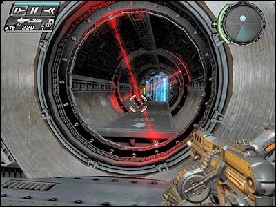 Docelowo przedostaniesz się do przedstawionego na screenie pomieszczenia - Etap 17 - Sabotage cz.4 | TimeShift - TimeShift - poradnik do gry