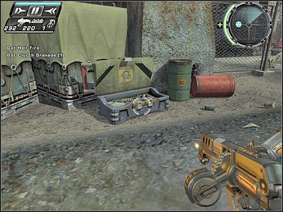 Przy znajdującym się po prawej stronie wózku widłowym pojawią się nowi wrogowie - Etap 20 - Gate Crashers cz.2 | TimeShift - TimeShift - poradnik do gry