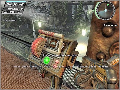 Otrzymasz ostrzeżenie o zbliżającym się śmigłowcu - Etap 20 - Gate Crashers cz.3 | TimeShift - TimeShift - poradnik do gry