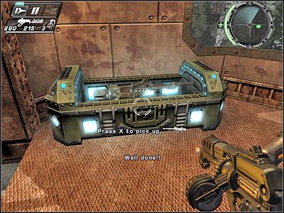 W momencie gdy maszyna będzie chwilowo odlatywała na wyposażeniu powinieneś mieć jeszcze co najmniej cztery rakiety - Etap 20 - Gate Crashers cz.3 | TimeShift - TimeShift - poradnik do gry