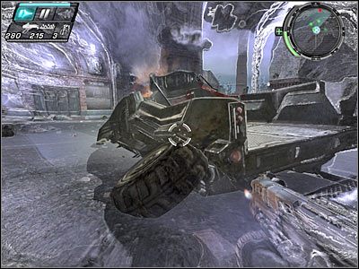 Paru przeciwników pojawi się niedaleko oczyszczonego już wcześniej korytarza - Etap 20 - Gate Crashers cz.3 | TimeShift - TimeShift - poradnik do gry