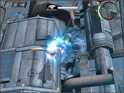 Po zneutralizowaniu wystarczającej liczby śmigłowców sterowiec zbliży się do stacji dokowania - Etap 23 - En Route cz.1 | TimeShift - TimeShift - poradnik do gry