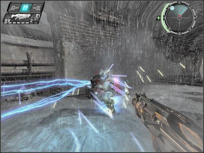 Musisz od razu przystąpić do walki, gdyż Sentinel zacznie strzelać w Twoją stronę - Etap 24 - FINAŁ - Consequences cz.2 | TimeShift - TimeShift - poradnik do gry