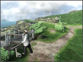 Wyjdź z powrotem na górę po schodkach i skieruj się w prawo - [Act 1] August 24th, 1940 - Morning cz.3 | Zło, które żyje pod słońcem - Agatha Christie: Zło, które żyje pod słońcem - poradnik do gry