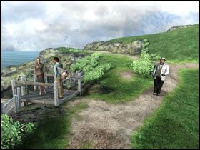 Teraz idź na plażę za ruiny (tam gdzie pomagałeś Lindzie zbudować zasłonę) - [Act 2] August 24th, Afternoon cz.2 | Zło, które żyje pod słońcem - Agatha Christie: Zło, które żyje pod słońcem - poradnik do gry