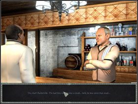 Zagadaj jeszcze do faceta siedzącego w rogu oraz do barmana, po czym wróć do Willa i poproś o transport na wyspę - [Act 2] August 24th, Afternoon cz.5 | Zło, które żyje pod słońcem - Agatha Christie: Zło, które żyje pod słońcem - poradnik do gry