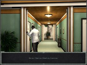 Wyjdź drzwiami z pokoju i podejdź w holu pod pierwsze drzwi po lewej - [Act 3] August 24, 1940 Evening cz.1 | Zło, które żyje pod słońcem - Agatha Christie: Zło, które żyje pod słońcem - poradnik do gry