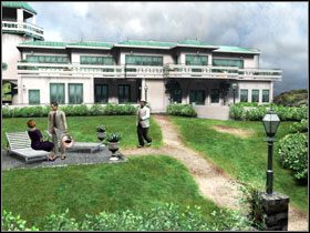 Zagadaj pokojówkę w głównym holu oraz Gardenerów przy leżakach - [Act 5] August 25, 1940 Late Morning cz.1 | Zło, które żyje pod słońcem - Agatha Christie: Zło, które żyje pod słońcem - poradnik do gry