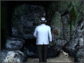 Po prawej znajduje się jaskinia - [Act 5] August 25, 1940 Late Morning cz.1 | Zło, które żyje pod słońcem - Agatha Christie: Zło, które żyje pod słońcem - poradnik do gry