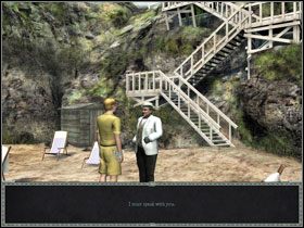 Teraz udaj się na plażę przy hotelu - [Act 5] August 25, 1940 Late Morning cz.3 | Zło, które żyje pod słońcem - Agatha Christie: Zło, które żyje pod słońcem - poradnik do gry