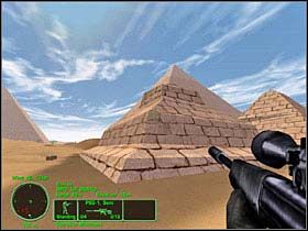 Zakładnicy, których musisz uwolnić znajdują się w dużej piramidzie z tyłu Sfinksa - Misja 01 - Operation Monument | Delta Force Land Warrior - Delta Force: Land Warrior - poradnik do gry
