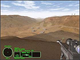 Z tak obranej pozycji możesz także zlikwidować strzelców stojących na półciężarówkach na wzgórzu na wprost - Misja 09 - Operation Paydirt | Delta Force Land Warrior - Delta Force: Land Warrior - poradnik do gry