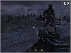 Większość żołnierzy ukrytych jest w największym budynku (#27) i musisz tam wejść, aby ich zlikwidować - Zaciemnienie | Solucja Call of Duty 4: Modern Warfare - Call of Duty 4: Modern Warfare - poradnik do gry