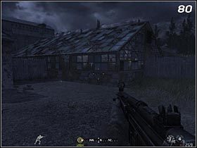 Pobliskie szklarnie (#80) oraz inne budynki są całkowicie opanowane przez wrogów - Polowanie | Solucja Call of Duty 4: Modern Warfare - Call of Duty 4: Modern Warfare - poradnik do gry