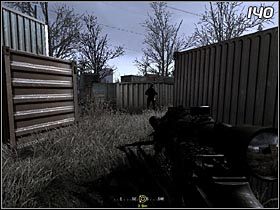 Znajdziecie się w pobliżu kontenerów (#140) - Wszyscy w kamuflażu | Solucja Call of Duty 4: Modern Warfare - Call of Duty 4: Modern Warfare - poradnik do gry