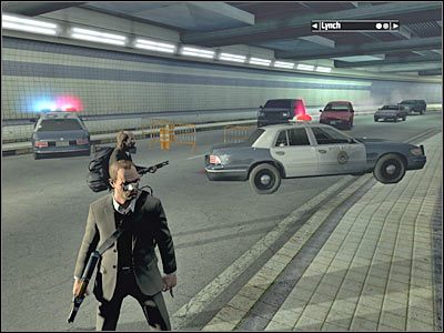 Kolejne radiowozy pojawią się dopiero wtedy, gdy ponownie znajdziesz się na autostradzie - Rozdział 4 - Cracking Up cz.3 | Kane & Lynch Dead Men - Kane & Lynch: Dead Men - poradnik do gry