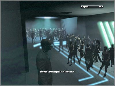 Badaj kolejne pomieszczenia, gdzie bawią się kolejni bywalcy nocnego klubu Po drodze powinieneś także minąć bar - Rozdział 5 - The Mizuki cz.1 | Kane & Lynch Dead Men - Kane & Lynch: Dead Men - poradnik do gry