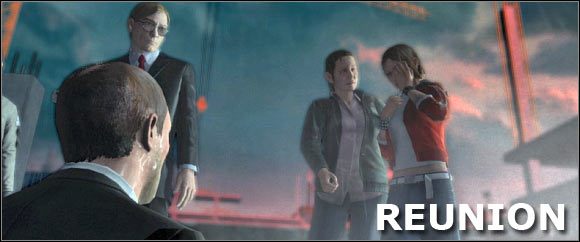 Po dokonaniu brutalnej egzekucji na żonie głównego bohatera neutralizujemy katów oraz ochraniamy skrywającą się w dziurze córkę Kanea - Rozdział 7 - Reunion cz.1 | Kane & Lynch Dead Men - Kane & Lynch: Dead Men - poradnik do gry