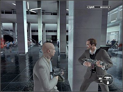 Dopiero teraz będziesz musiał zacząć zajmować się przeciwnikami stojącymi na zewnątrz budynku - Rozdział 10 - Tokyo Streets cz.1 | Kane & Lynch Dead Men - Kane & Lynch: Dead Men - poradnik do gry