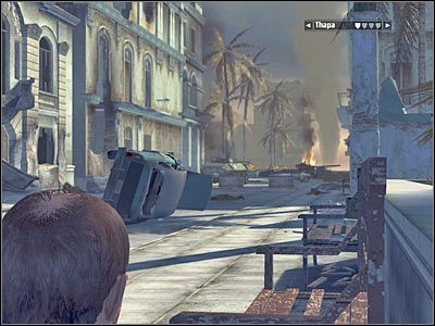 Możesz już skierować się w stronę ulicy, która była pilnowana przez zniszczony wehikuł - Rozdział 11 - Freedom Fighters cz.3 | Kane & Lynch Dead Men - Kane & Lynch: Dead Men - poradnik do gry