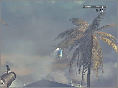 Teraz ustaw się w takim miejscu żeby nie zostać zaatakowanym przez lecący w Twoją stronę śmigłowiec, ale móc ostrzelać maszynę z karabinu - Rozdział 11 - Freedom Fighters cz.4 | Kane & Lynch Dead Men - Kane & Lynch: Dead Men - poradnik do gry