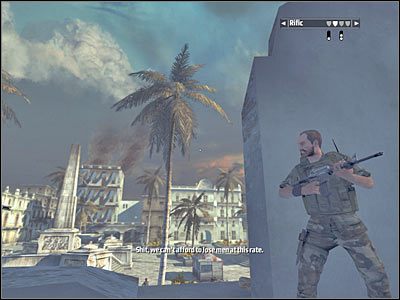 Ustaw się teraz przy zniszczonym murze i zacznij z tego miejsca wydawać swoim podwładnym polecenia - Rozdział 11 - Freedom Fighters cz.4 | Kane & Lynch Dead Men - Kane & Lynch: Dead Men - poradnik do gry