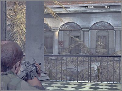 Musisz teraz skierować się do ukazanego na screenie prawego przejścia - Rozdział 12 - El Capitol cz.1 | Kane & Lynch Dead Men - Kane & Lynch: Dead Men - poradnik do gry