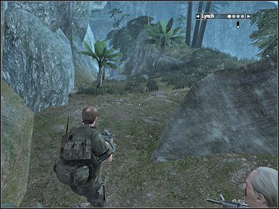 Znajdująca się po lewej stronie dolna ścieżka patrolowana jest przez pojedynczego wartownika - Rozdział 13 - Birds Eye View cz.3 | Kane & Lynch Dead Men - Kane & Lynch: Dead Men - poradnik do gry