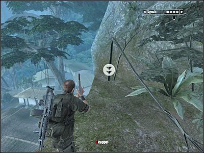 Najważniejszą kwestią o jaką będziesz musiał zadbać jest jeep, którego lokalizację przedstawiłem na poniższym screenie - Rozdział 13 - Birds Eye View cz.4 | Kane & Lynch Dead Men - Kane & Lynch: Dead Men - poradnik do gry