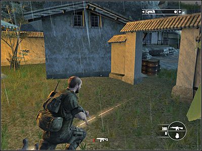 Sukcesywnie przesuwaj się teraz w stronę kościoła, zabijając głównie tych wrogów, którzy pojawią się po prawej stronie - Rozdział 16 - Consequence cz.1 | Kane & Lynch Dead Men - Kane & Lynch: Dead Men - poradnik do gry