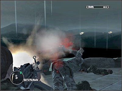 Podejdź teraz prosto, chowając się za niewielkim prawym murkiem - Rozdział 16 - Consequence cz.2 | Kane & Lynch Dead Men - Kane & Lynch: Dead Men - poradnik do gry