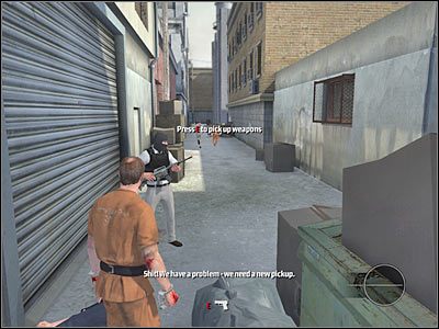 Uważaj, gdyż po chwili zbliżysz się do radiowozu - Poradnik do gry - Rozdział 1 - Impact cz.1 | Kane & Lynch Dead Men - Kane & Lynch: Dead Men - poradnik do gry