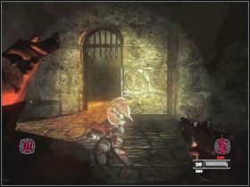 Na końcu korytarza znajdziesz dźwignię, która otworzy bramę #1 - Sewers | The Crusades, 1213 | Clive Barkers Jericho - Clive Barkers Jericho - poradnik do gry