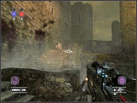 Przed wyjściem na otwartą przestrzeń zestrzel dwa potwory stojące w oddali #1 - Out of the Frying Pan... | The Crusades, 1213 | Clive Barkers Jericho - Clive Barkers Jericho - poradnik do gry