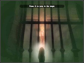 Naprzeciw wisi kolejne ciało #1 , a tuż obok niego przełącznik #2 , dzięki któremu otworzysz celę - Spiritual guide | Sumeria, 3000 B.C. | Clive Barkers Jericho - Clive Barkers Jericho - poradnik do gry