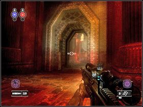 Na środku stać będzie pierwszy, natomiast drugi demon będzie wisieć na górze #1 - Flesh | Sumeria, 3000 B.C. | Clive Barkers Jericho - Clive Barkers Jericho - poradnik do gry