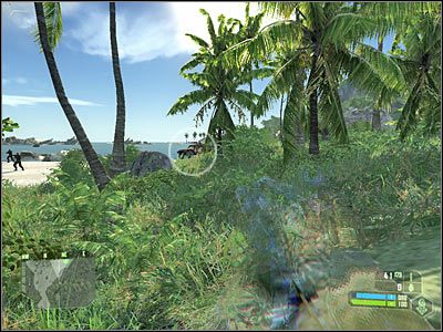 Zlikwiduj operatora stanowiska maszynowego pojedynczym strzałem w głowę - Crysis: Misja 1, Contact - Dotarcie do posterunku wroga - solucja - Crysis - poradnik do gry