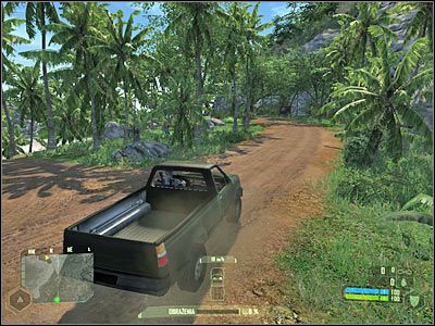 Musisz się teraz zacząć ostrożnie skradać w stronę sztabu - Crysis: Misja 1, Contact - Zbadanie sztabu - solucja, opis przejścia - Crysis - poradnik do gry