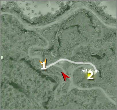 Oznaczenia na mapie - Crysis: Misja 2, Recovery - Połączenie się z siecią danych armii - solucja - Crysis - poradnik do gry