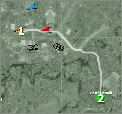 Oznaczenia na mapie - Crysis: Misja 2, Recovery - Dotarcie do miejsca spotkania - solucja - Crysis - poradnik do gry