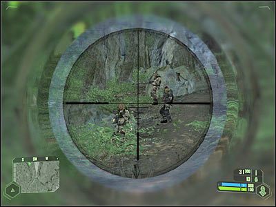 Uważaj na snajperów, którzy będą rozstawieni po Twojej lewej stronie, a konkretnie na drugim brzegu rzeki - Crysis: Misja 2, Recovery - Dotarcie do Proroka - solucja, opis przejścia - Crysis - poradnik do gry