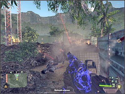 Troszeczkę problemów może sprawić Ci jedynie odnalezienie drugiego snajpera - Crysis: Misja 3, Relic - Dotarcie do bazy wojskowej cz.2 - solucja - Crysis - poradnik do gry