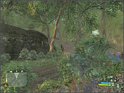 Kieruj się cały czas na północ, trzymając się jednocześnie wschodniej krawędzi mapy - Crysis: Misja 3, Relic - Przedostanie się w okolice wykopalisk - solucja - Crysis - poradnik do gry