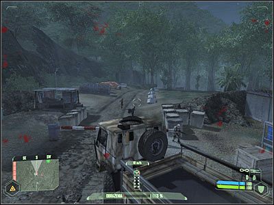 Po kilku chwilach wpadniesz zapewne na wrogi pojazd opancerzony - Crysis: Misja 3, Relic - Dotarcie do strefy ewakuacji cz.1 - solucja - Crysis - poradnik do gry