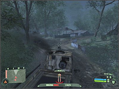Błyskawicznie włącz kamuflaż, chowając się w pobliskich zaroślach - Crysis: Misja 3, Relic - Dotarcie do strefy ewakuacji cz.1 - solucja - Crysis - poradnik do gry
